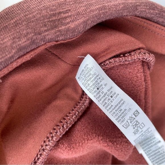 Athleta Altitude Polartec Half Zip Sweatshirt Mahogany Heather Size Large EUC - Picture 8 of 11